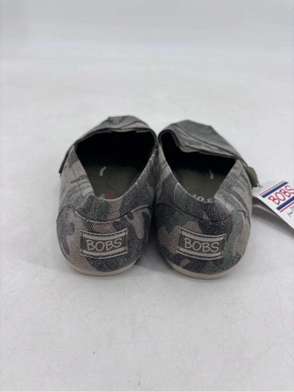 Bobs from Skechers NEW Alpargata Camo Print Memory Foam Slip On Loafers Flats